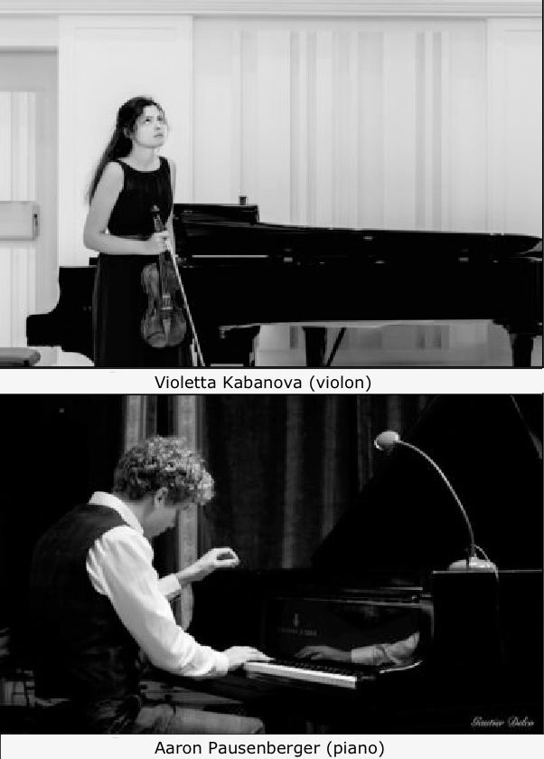 Portraits. Atelier Marecel Hastir. Duo Violetta Kabanova, violon & Aaron Pausenberger, piano- œuvres de Ravel, Prokovief, Debussy, Gershwin-Frolov. 2024-09-28